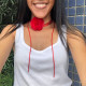 CHOKER FLOR EM ORGANZA