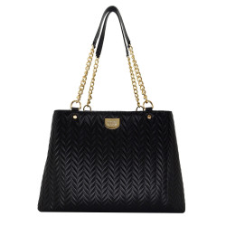 BOLSA FEMININA MONICA SANCHES ELYSSA PRETO SH  /  PRETO