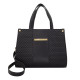 BOLSA  MONICA SANCHES 3557 MATELASSE DEMI PRETO / LINE PRETO